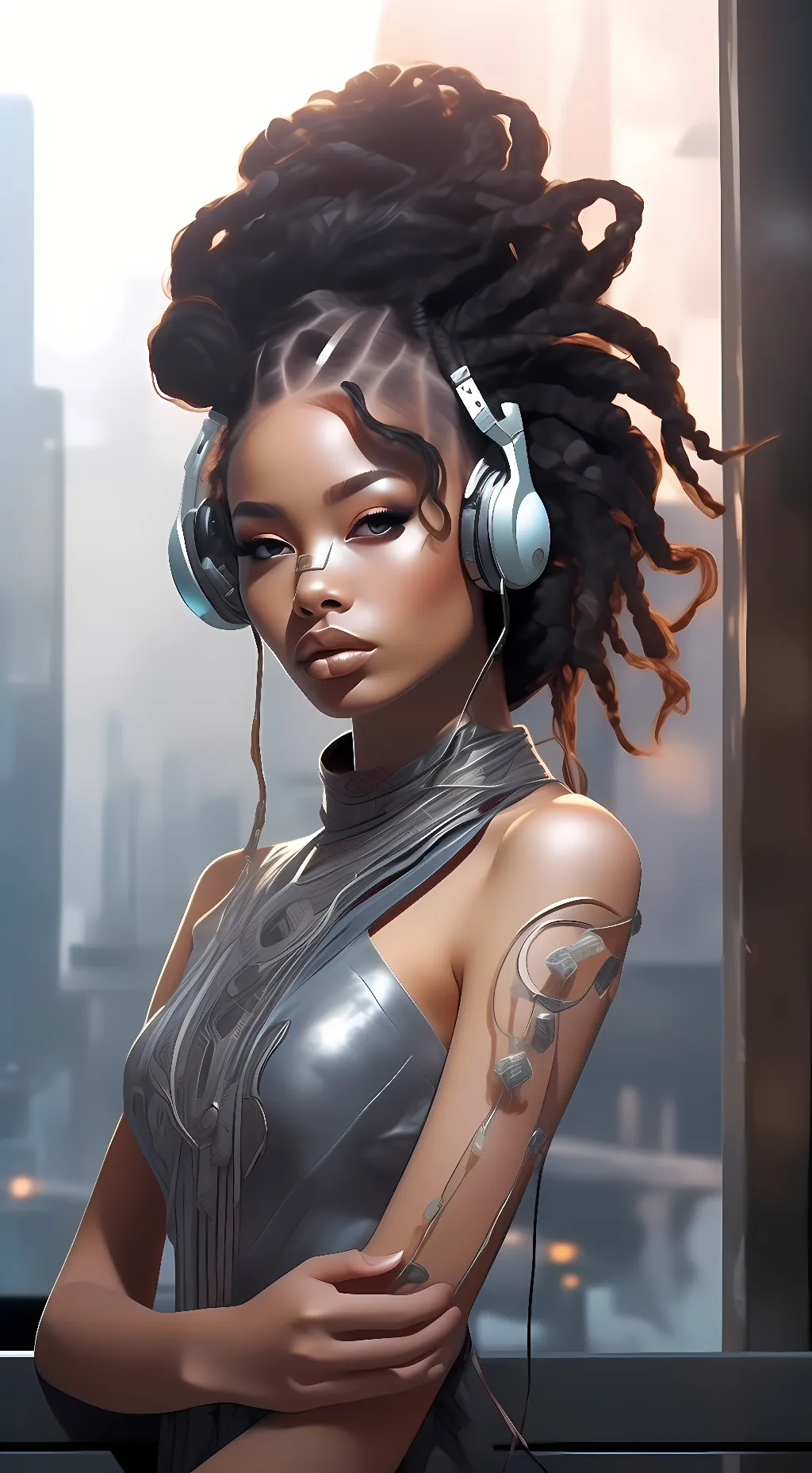 ai character: Indigo background