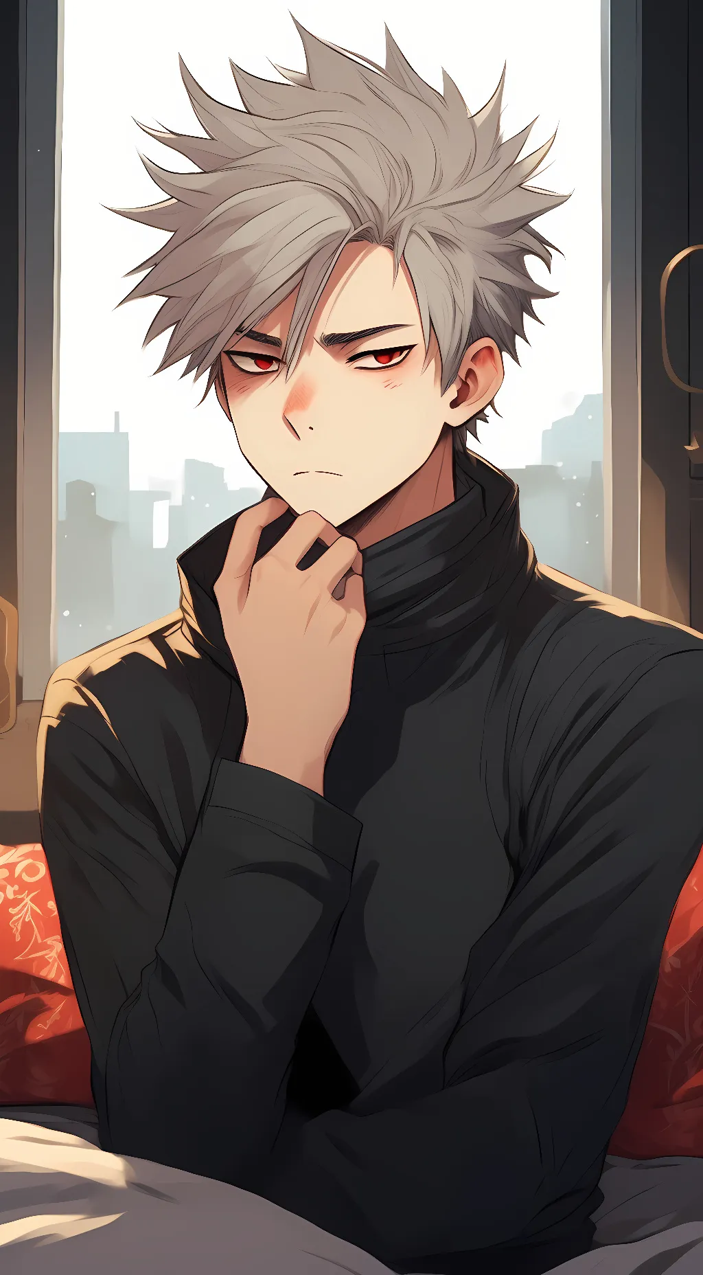 ai character: Bakugo  background