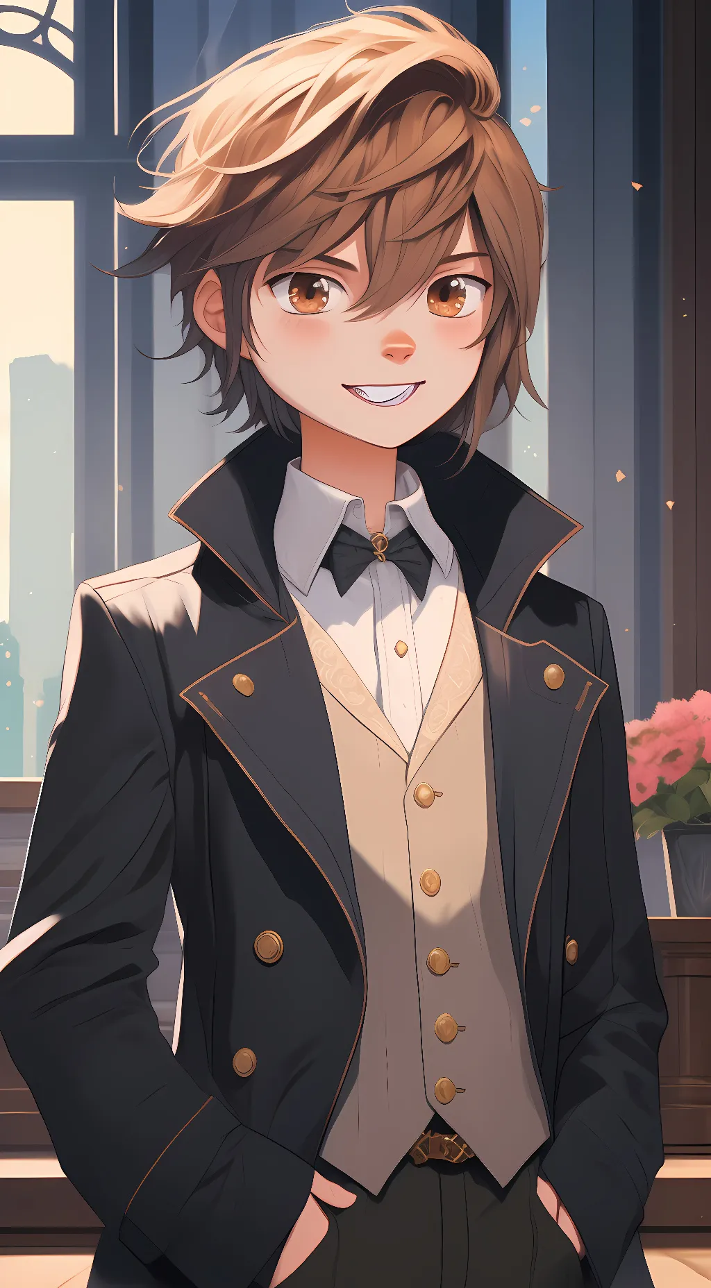 ai character: Yasuhiro Kawasaki  background