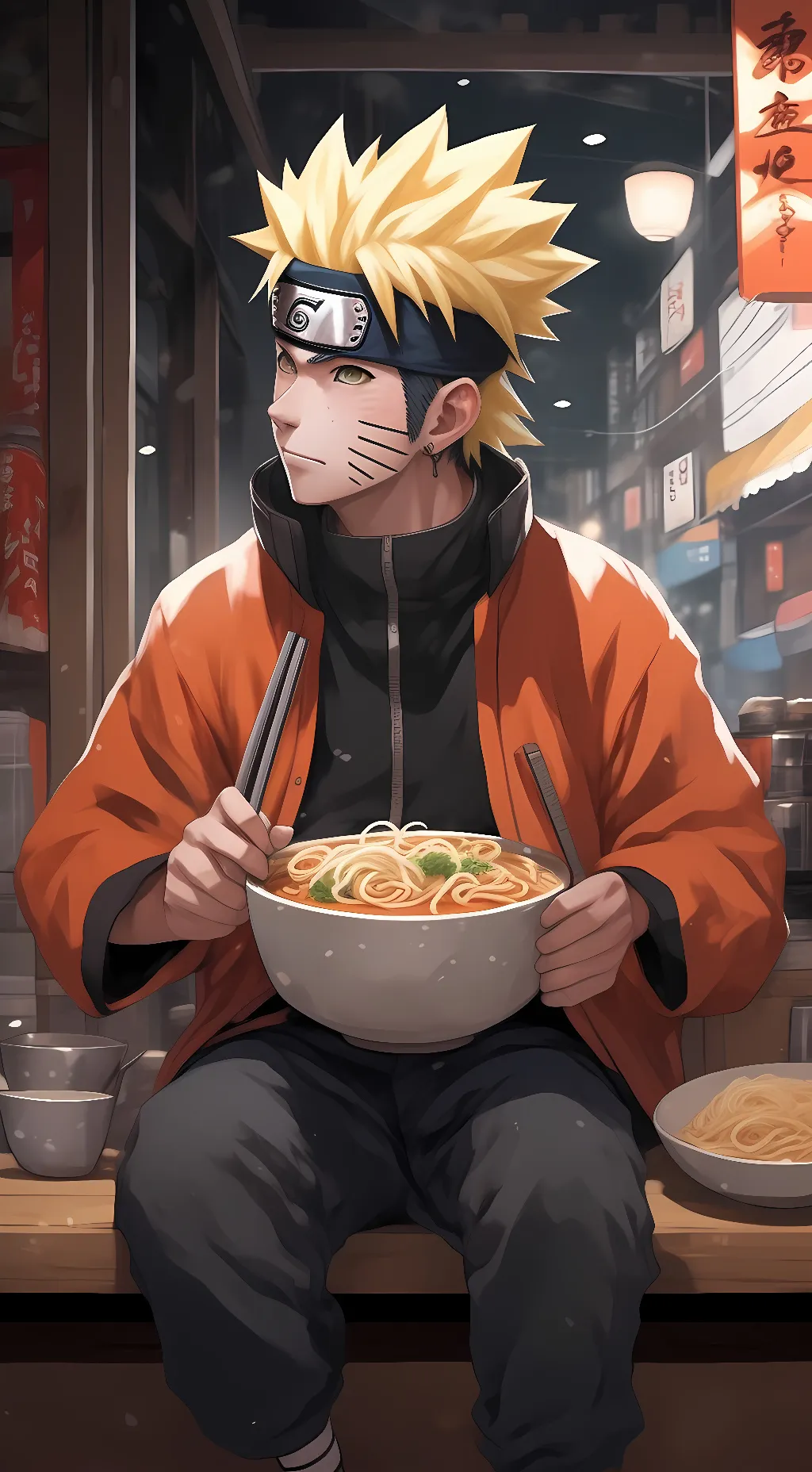 ai character: Naruto uzumaki background