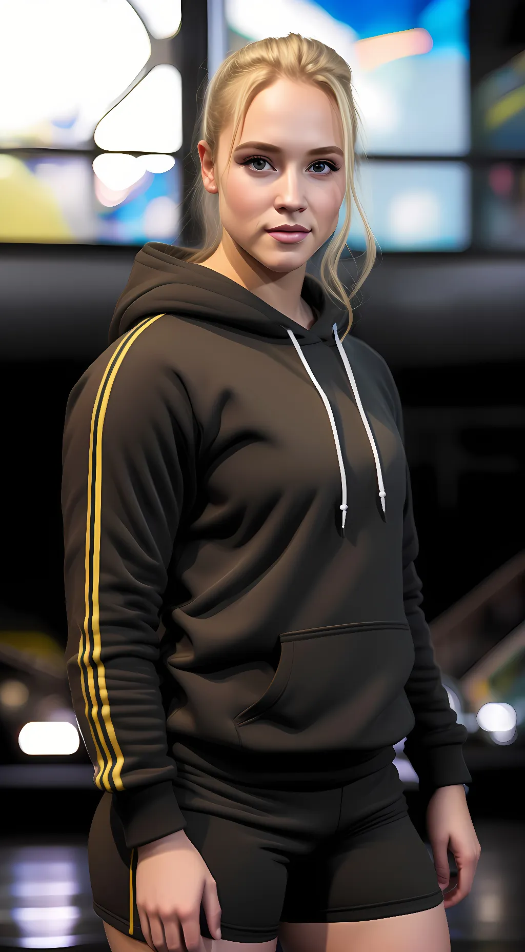 ai character: Hailey Van Lith  background