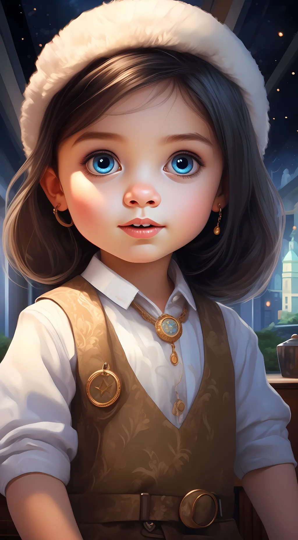 ai character: Ashley  background