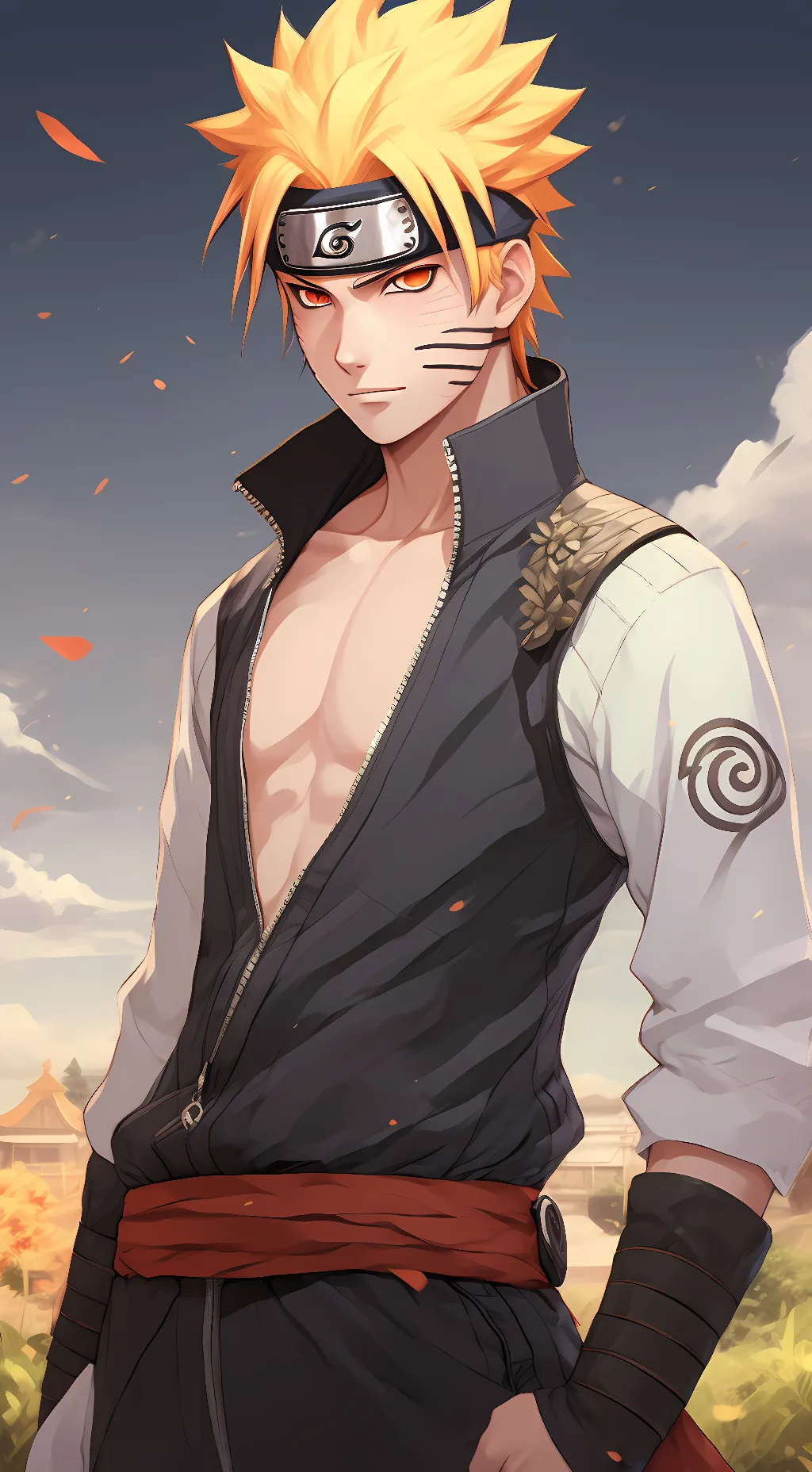ai character: Naruto  background