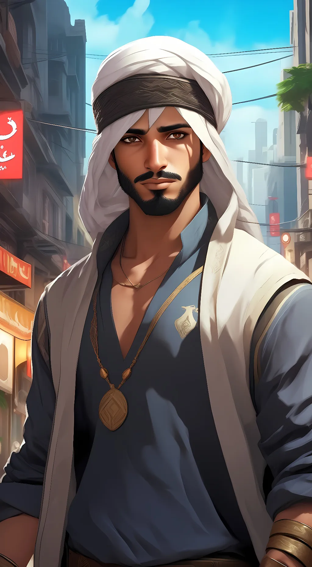 ai character: Rashid background