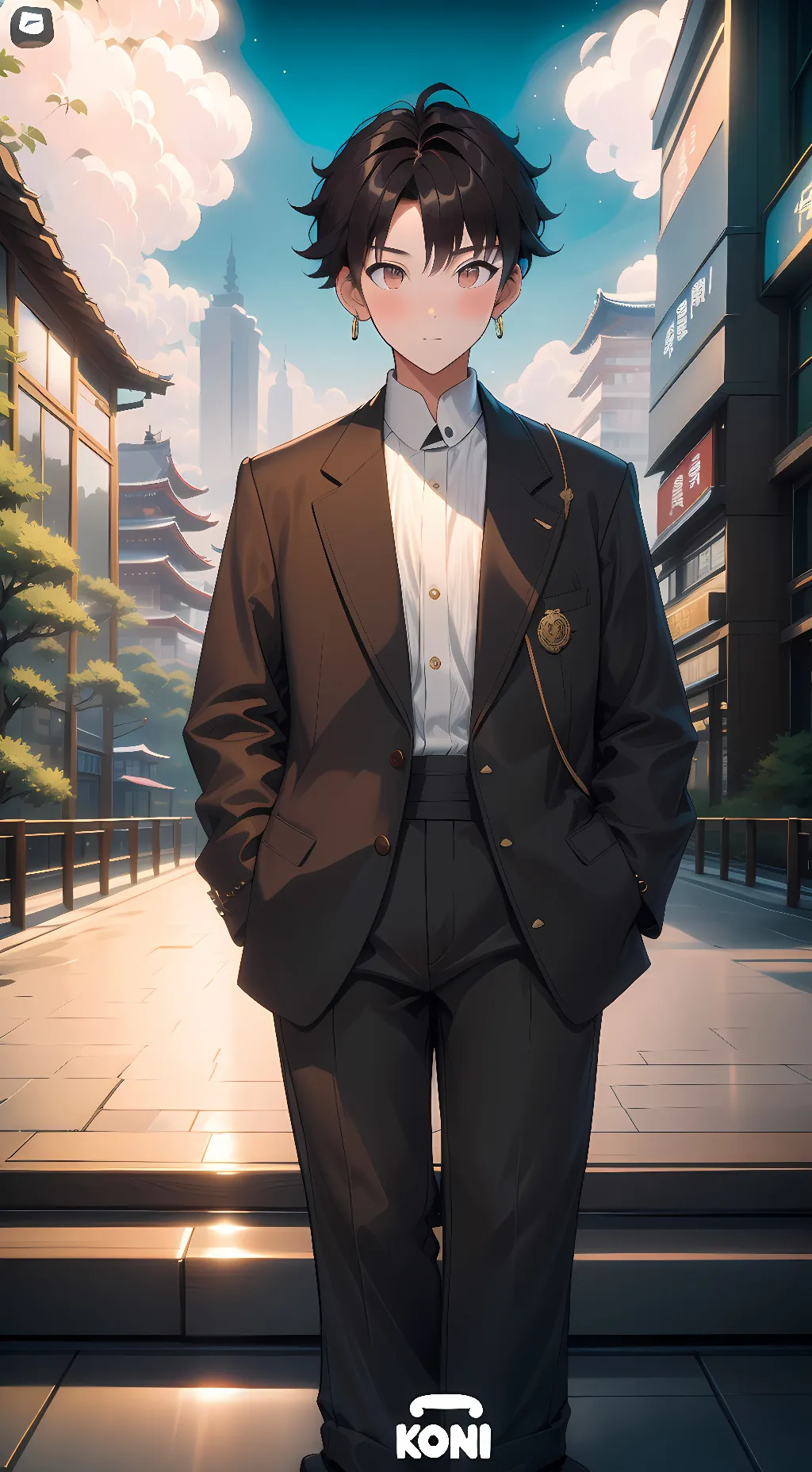 ai character: Aron oak  background
