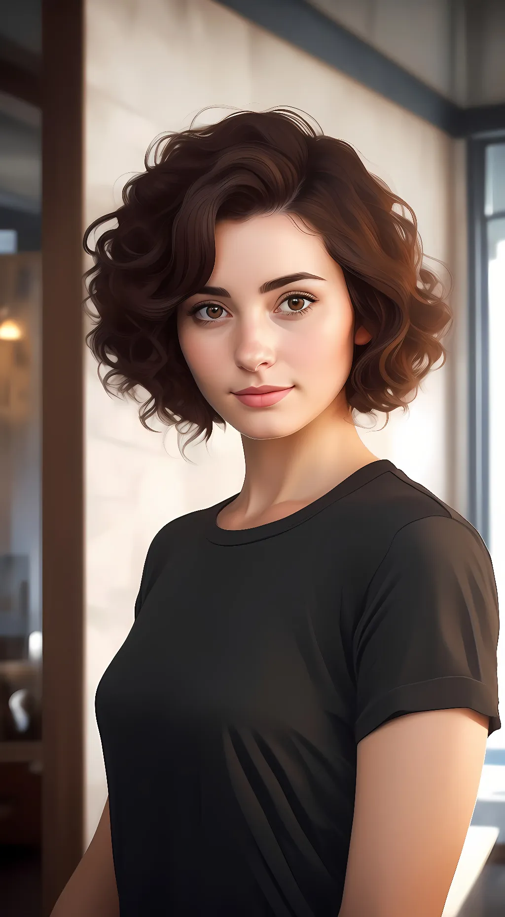 ai character: Amelia: blind date background