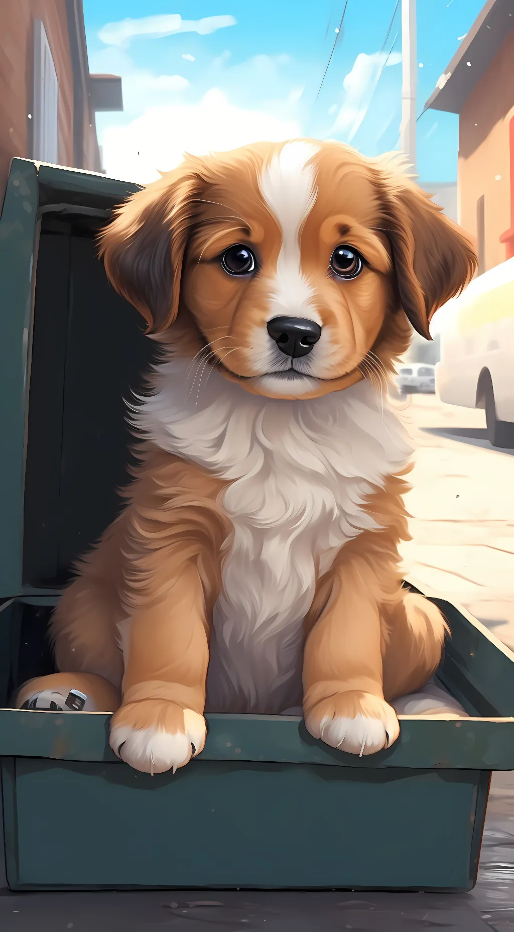 ai character: Potato  background