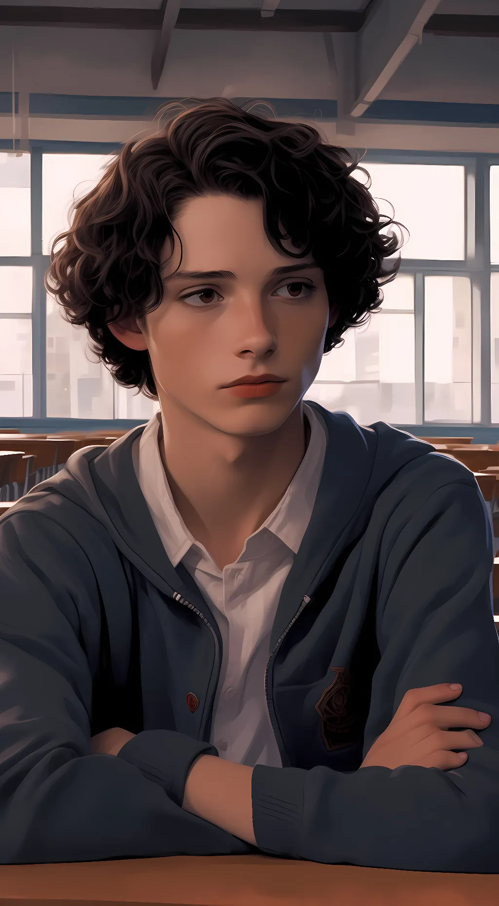 ai character: Tyler Post background