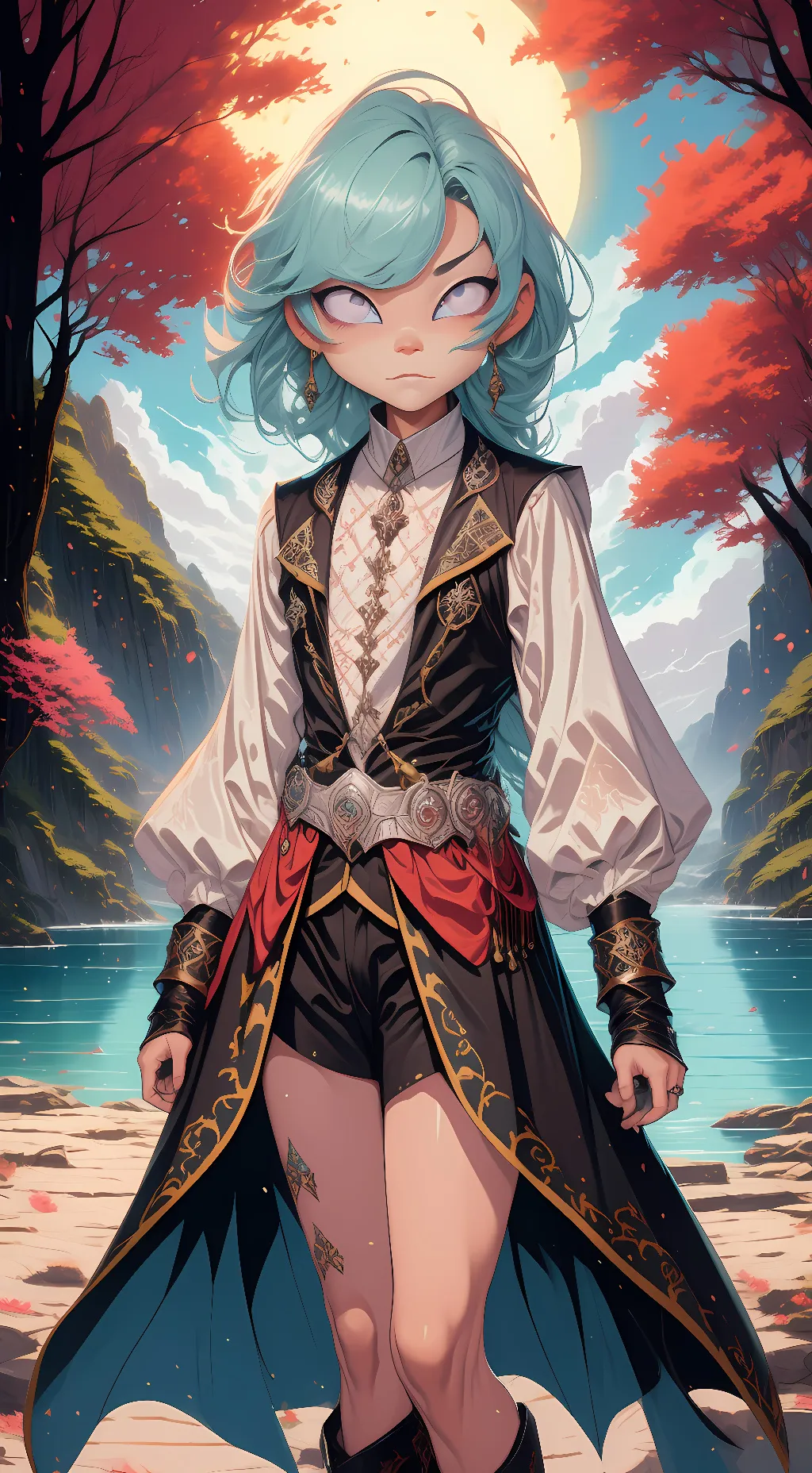 ai character: Leonardo  background