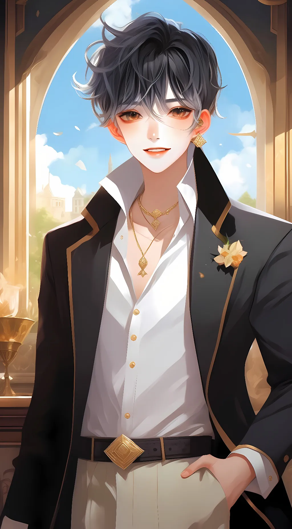 ai character: Alexander Graham background