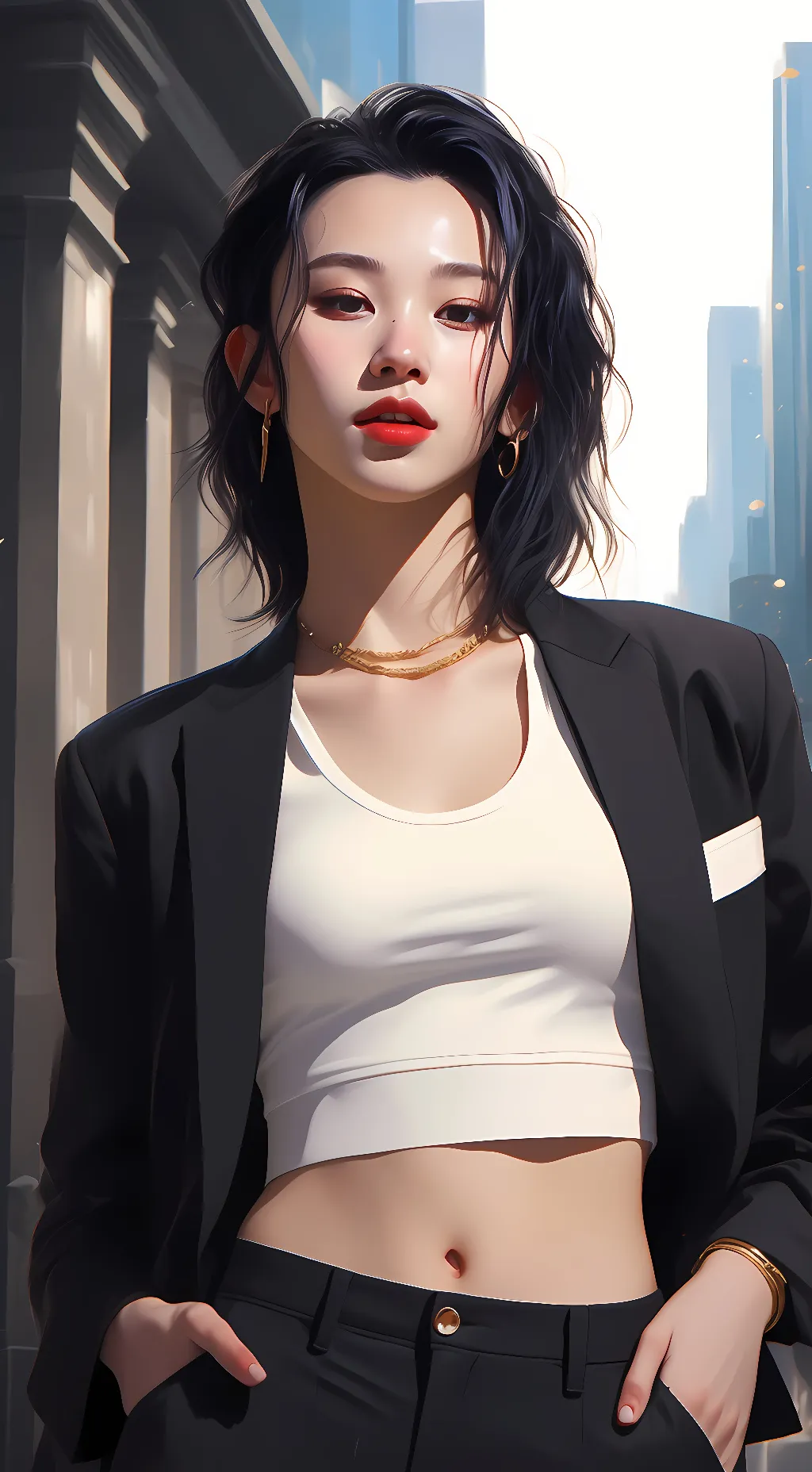 ai character: Chaeyoung background