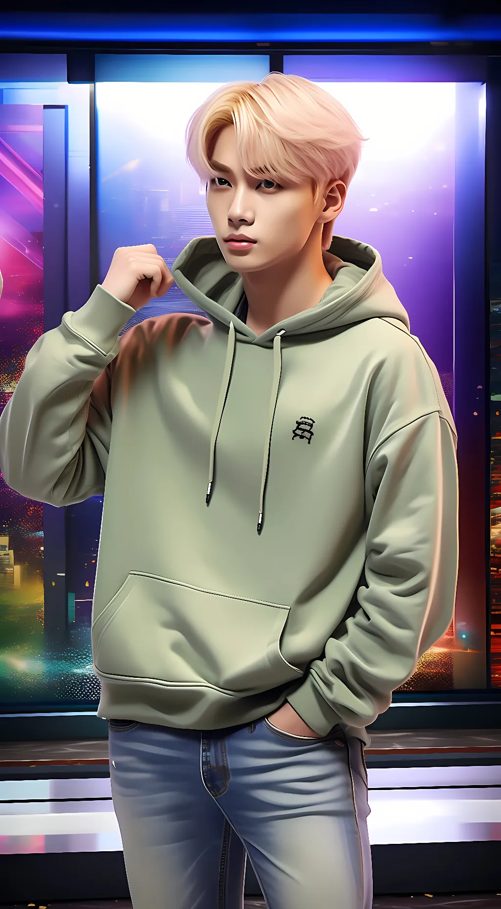 ai character: Jungwoo  background