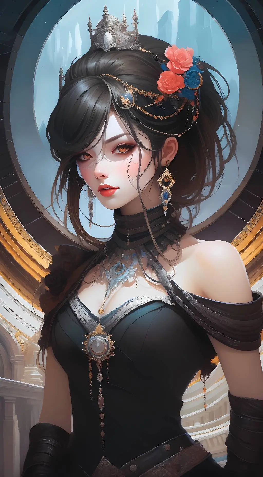 ai character: Luna background