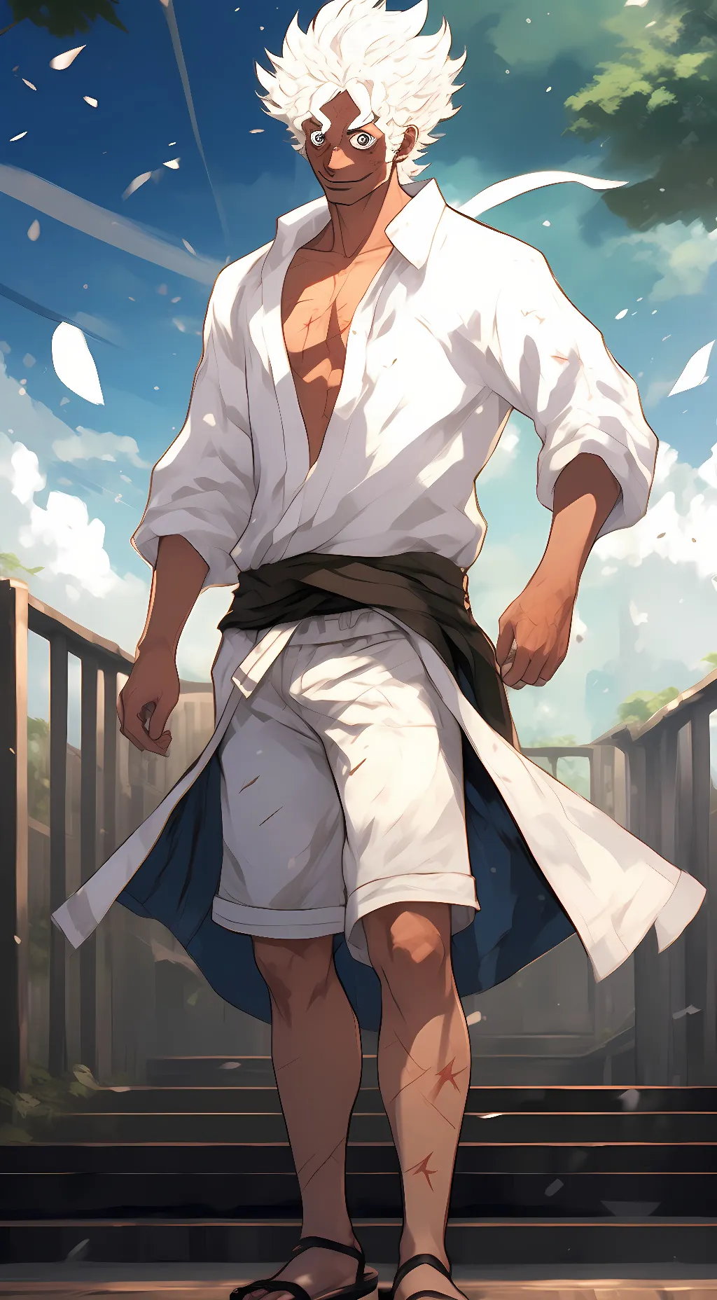 ai character: luffy background