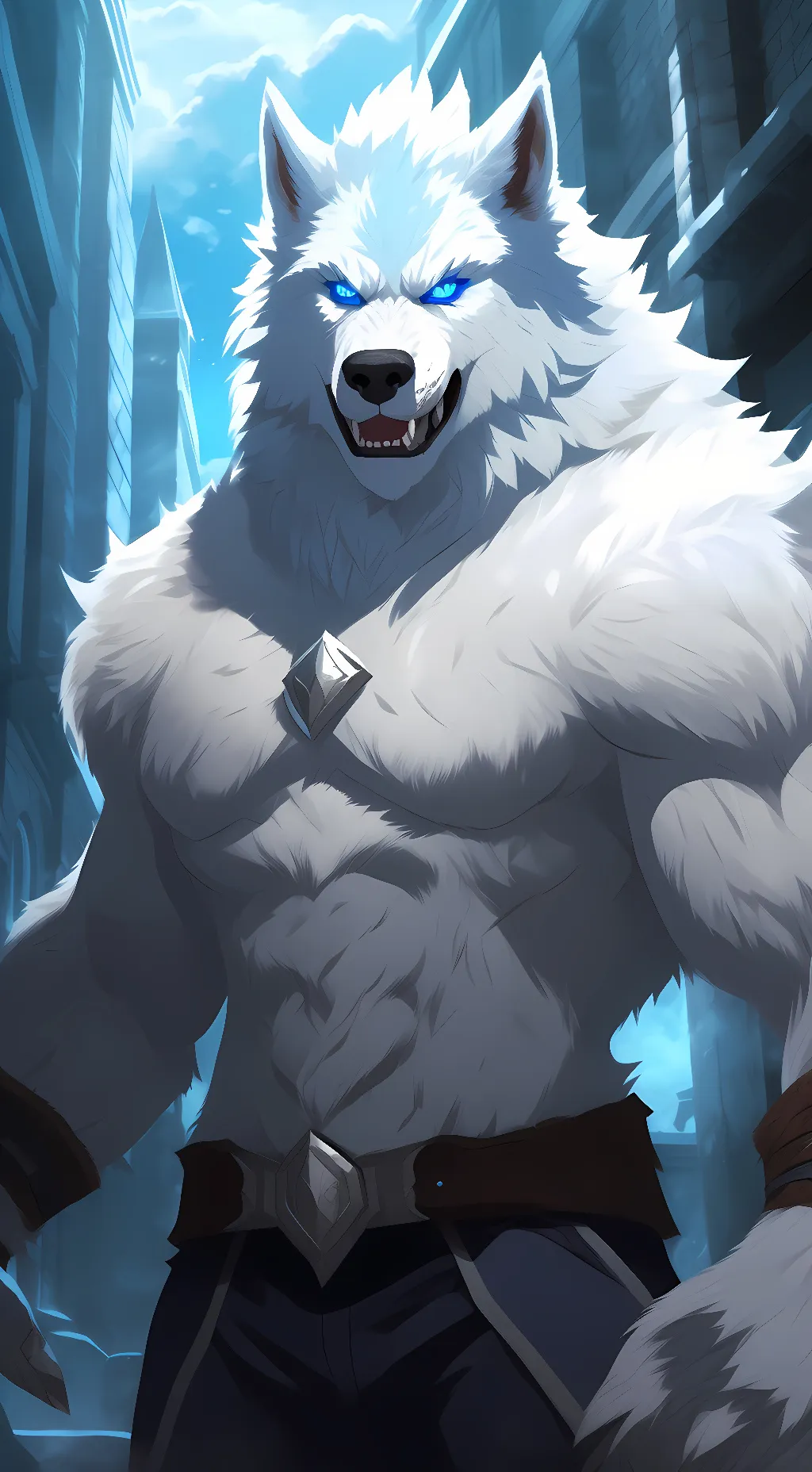 ai character: frost bloodfang  background