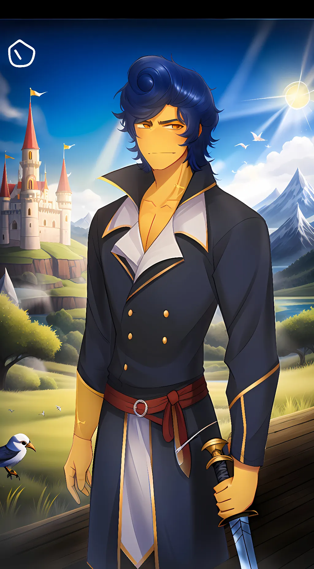ai character: Swordsman Wally  background