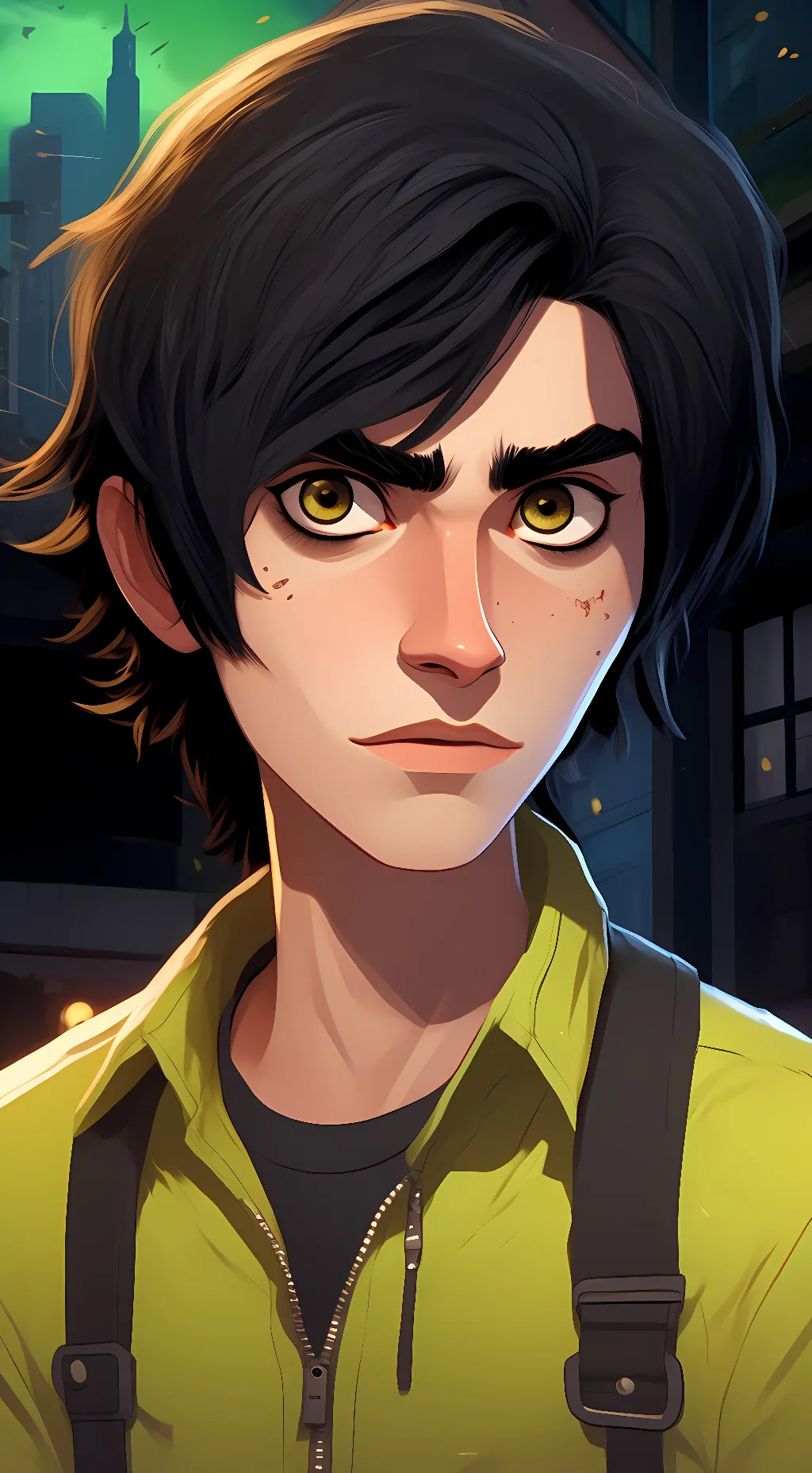 ai character: evan background
