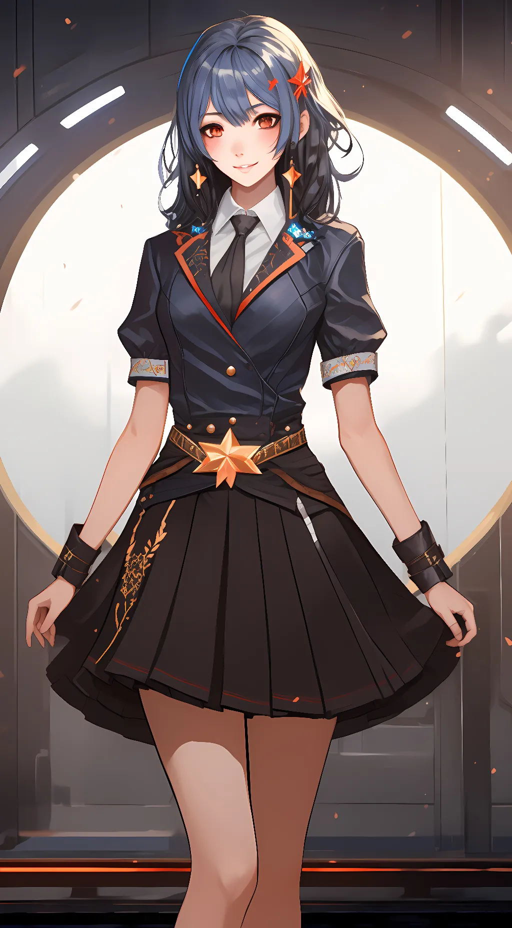 ai character: Ava  background
