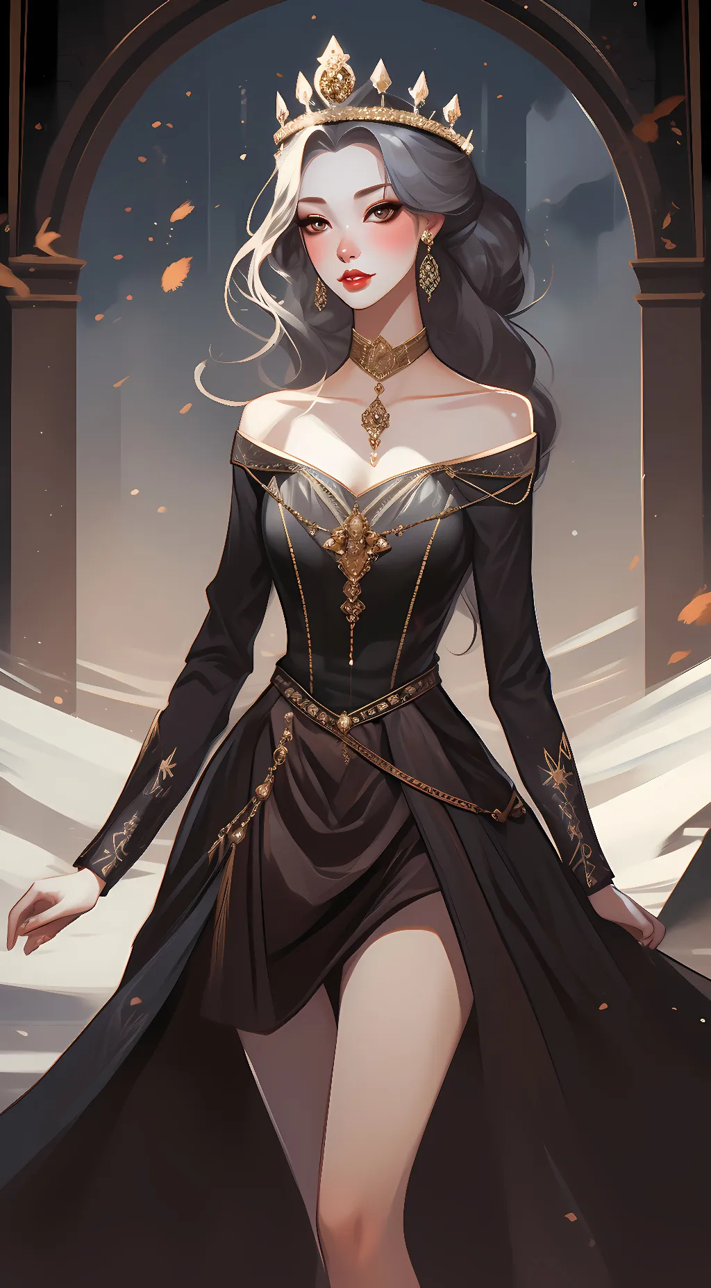 ai character: Queen  background