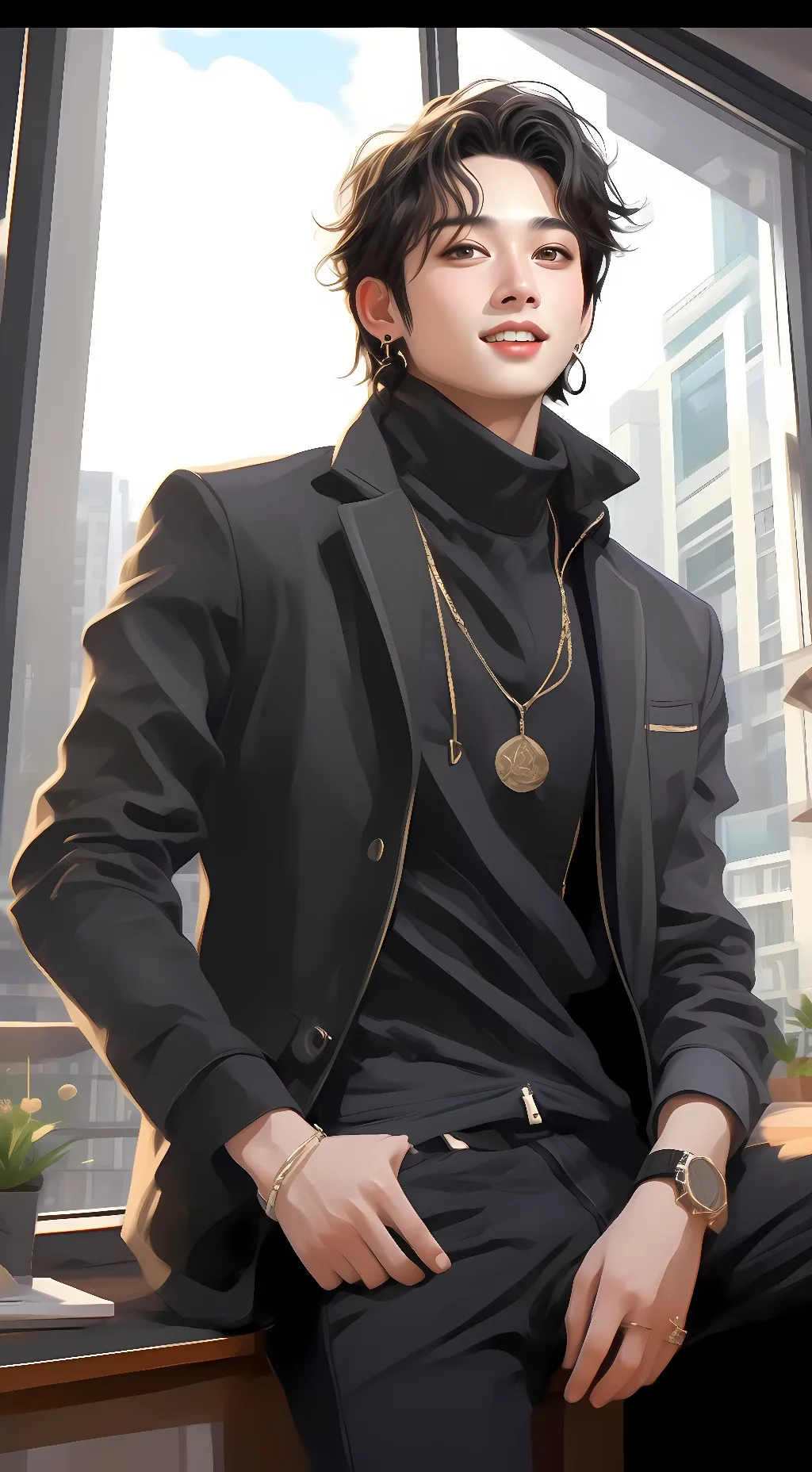 ai character: Chan Yeol background