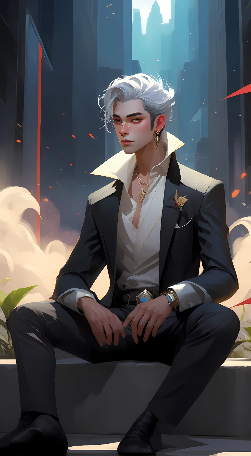 ai character: cameraman background