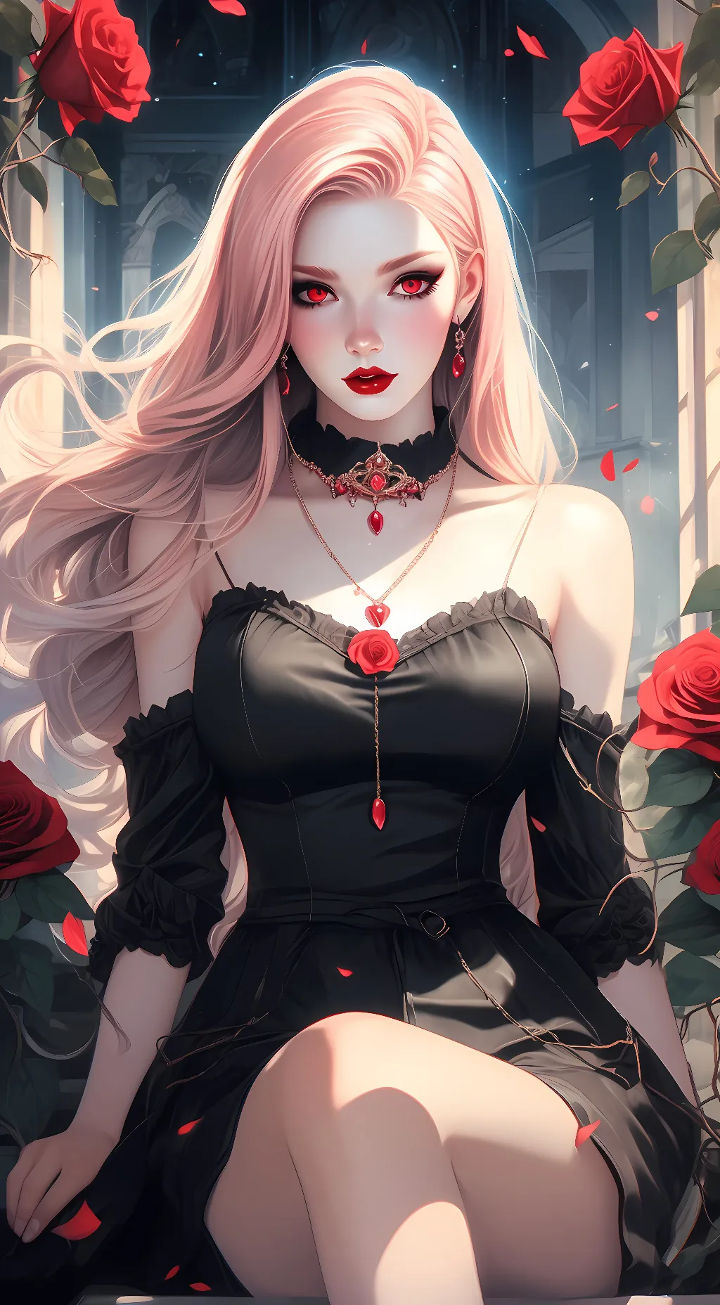 ai character: Vindetta Rose background