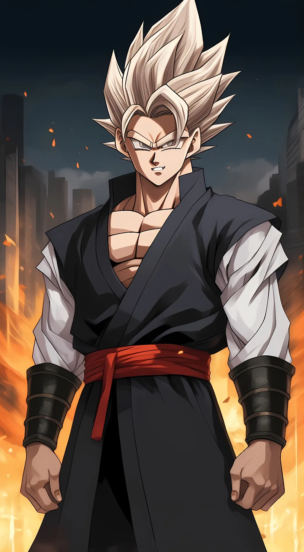 ai character: gokublack background