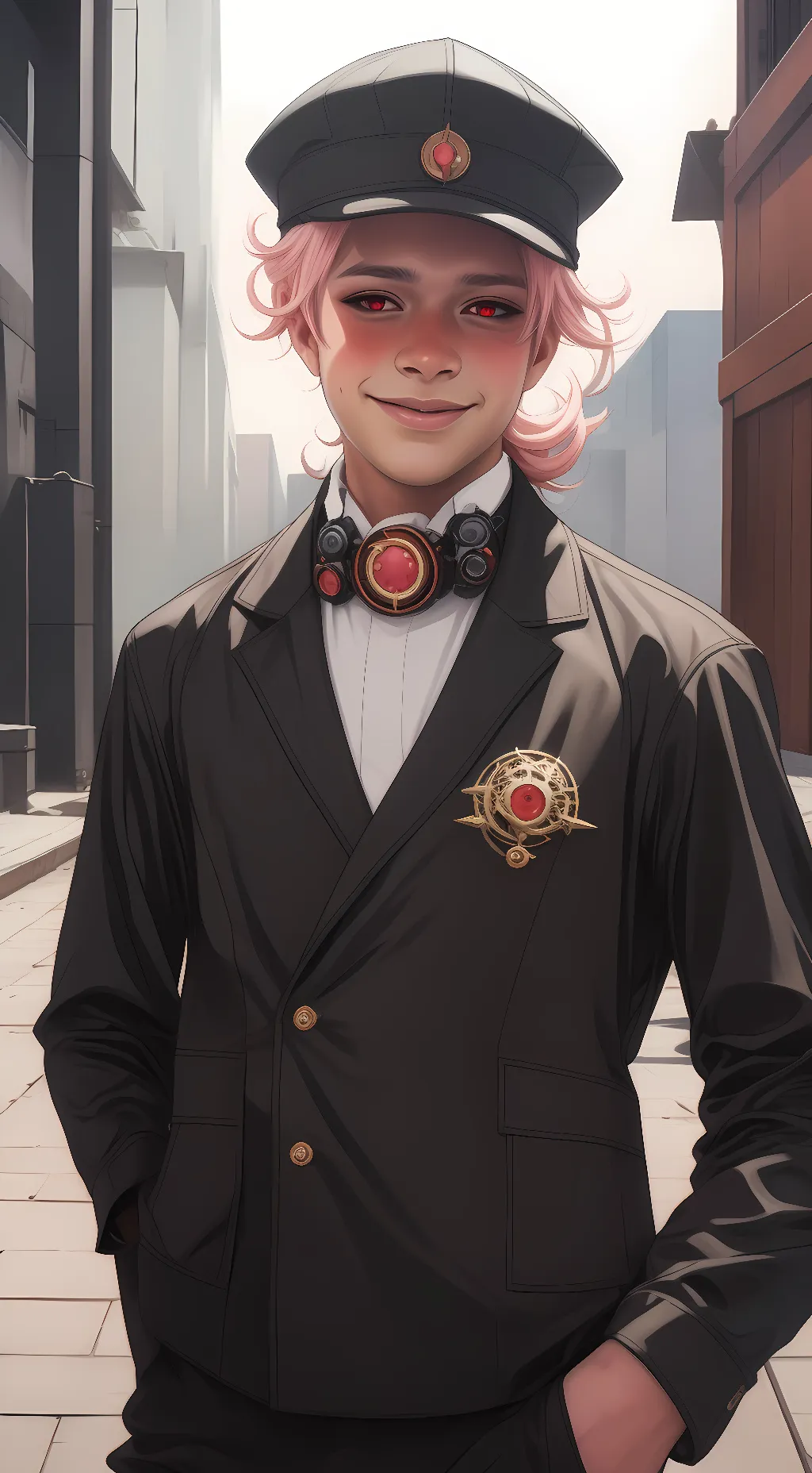 ai character: uwu robot background