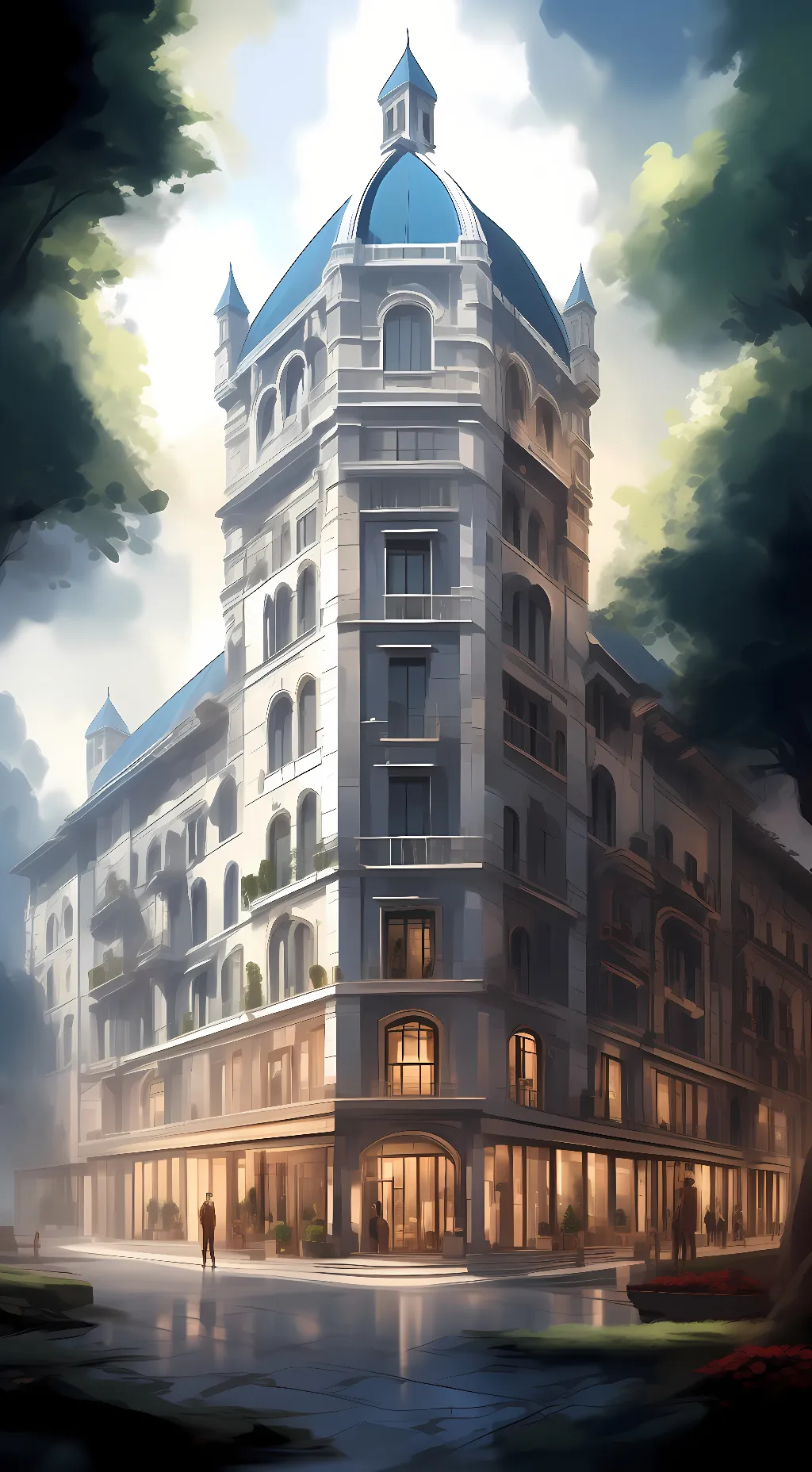 ai character: Florence Hotel  background