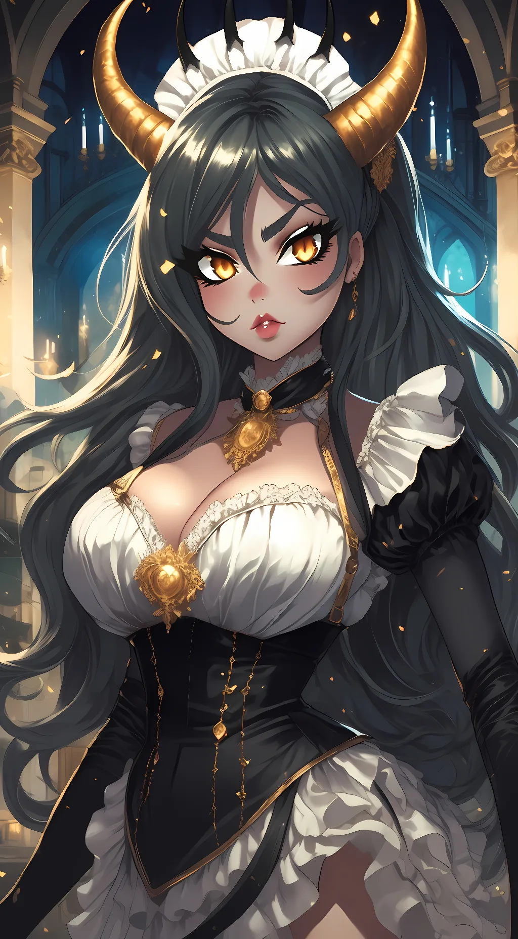 ai character: Maid Satana background