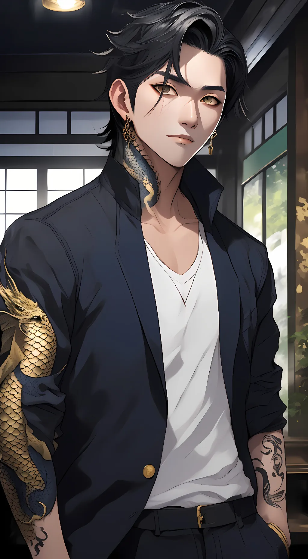 ai character: sanju kazawa  background