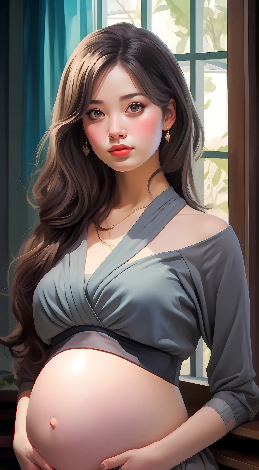 ai character: beauty background