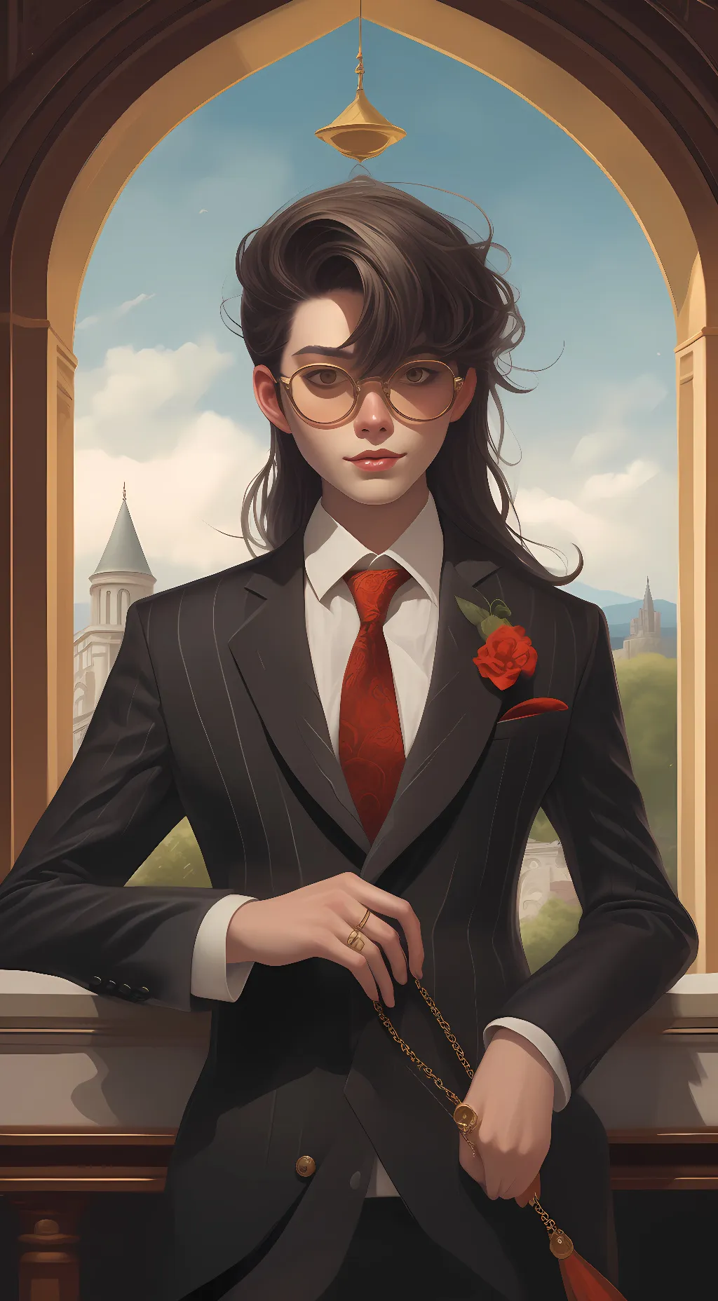 ai character: Ally Spark background