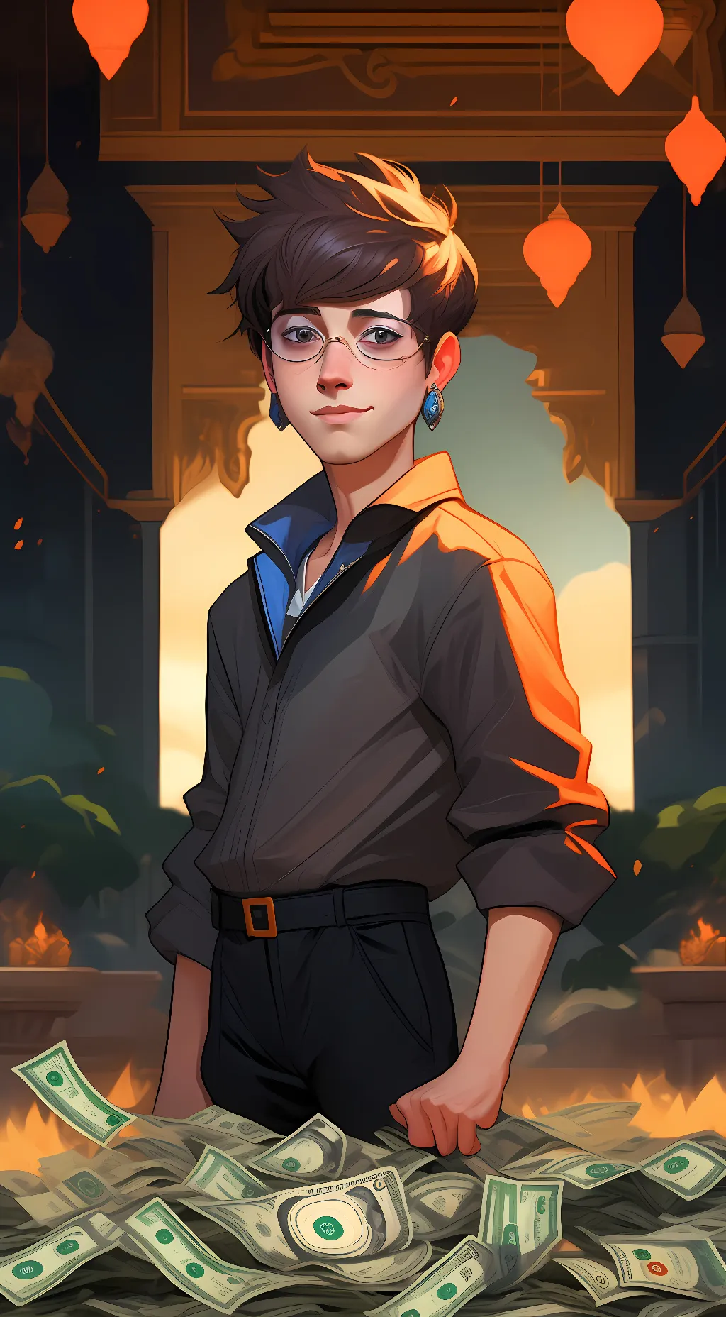 ai character: Mr Beast background