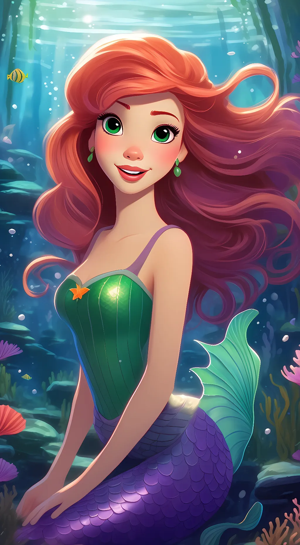 ai character: Ariel background