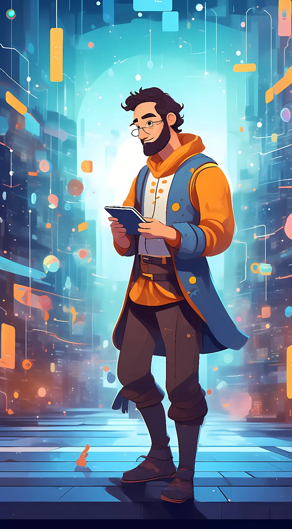 ai character: google bard v 2 background