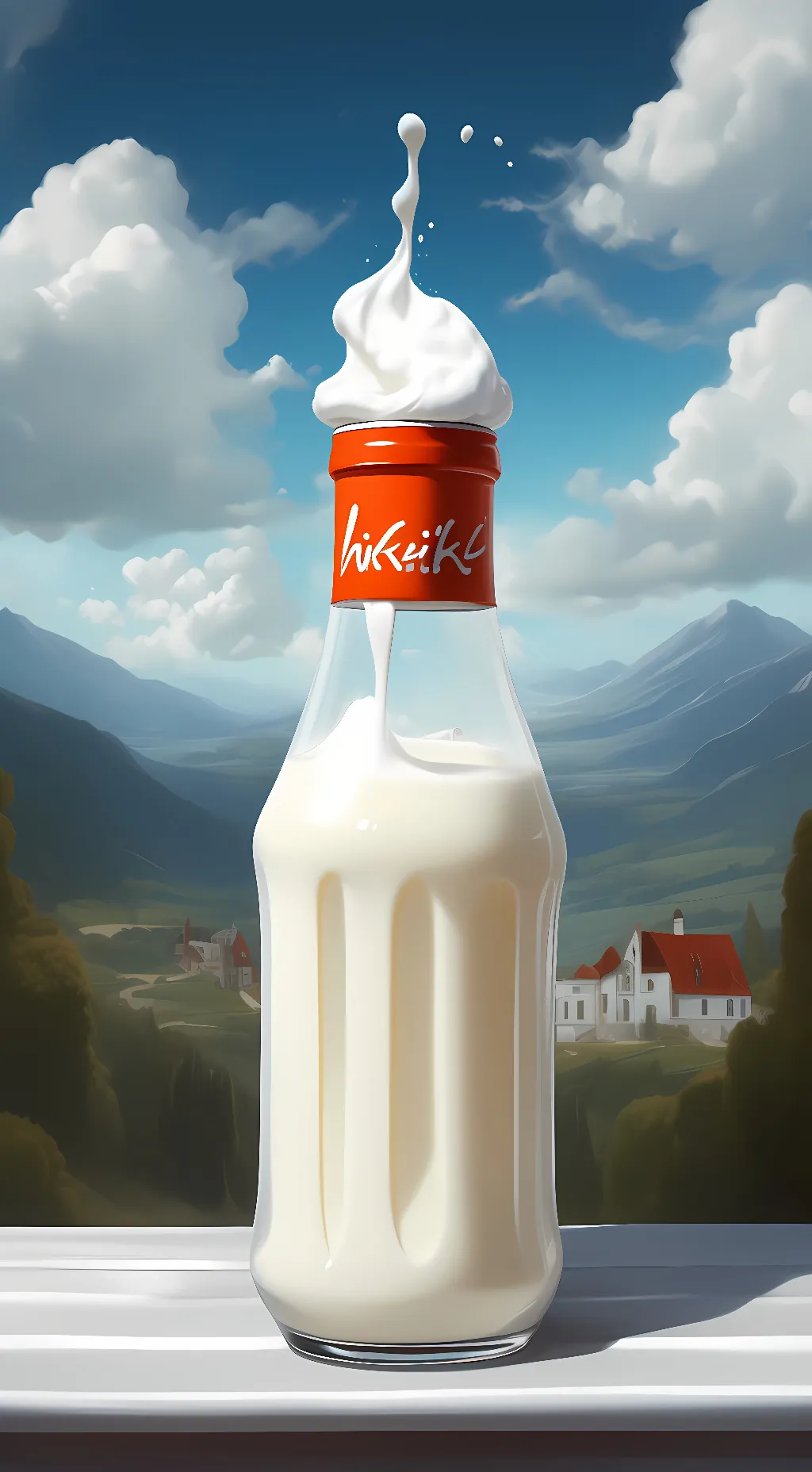 ai character: Milk background