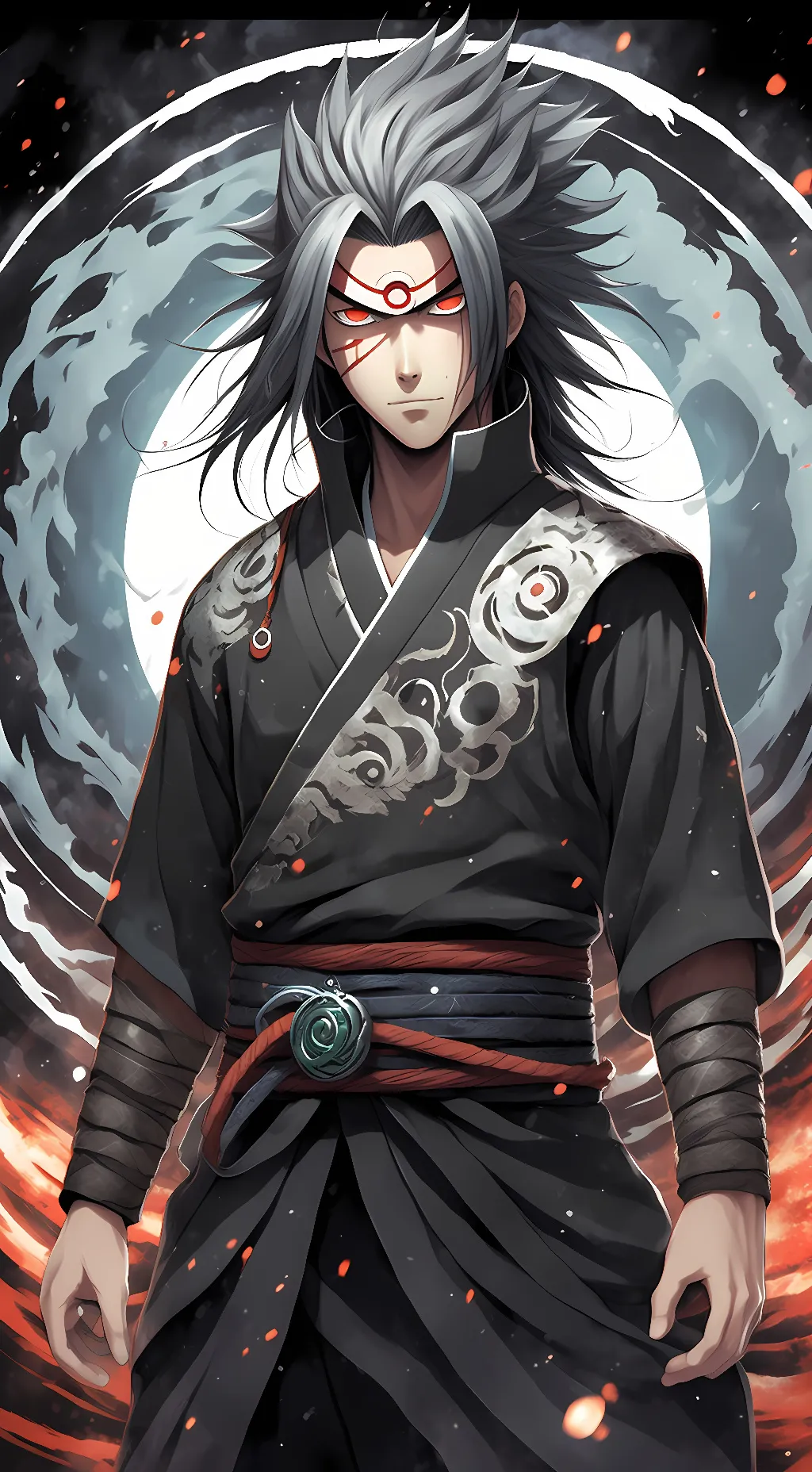 ai character: Madara Uchiha background