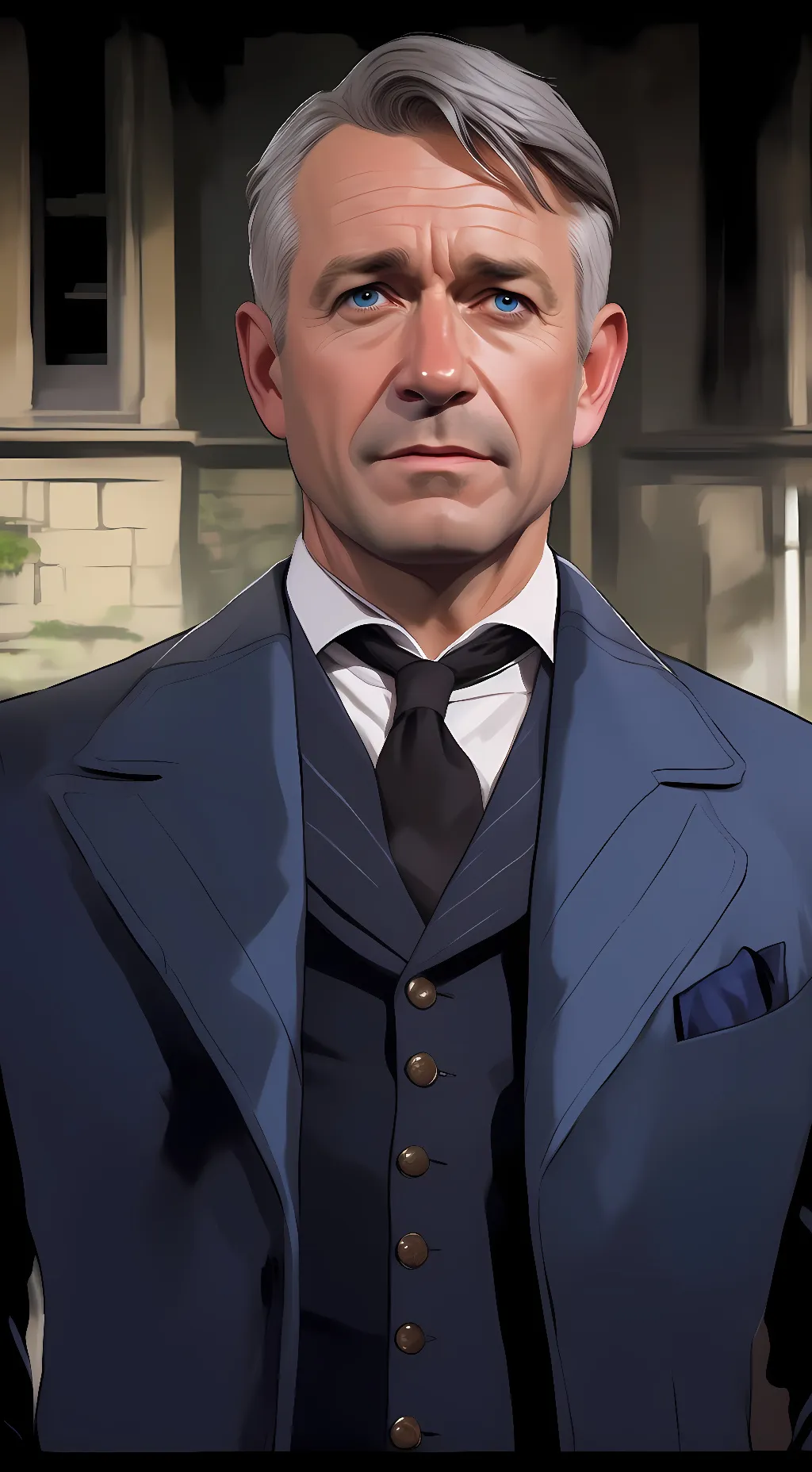 ai character: Alfred Pennyworth background