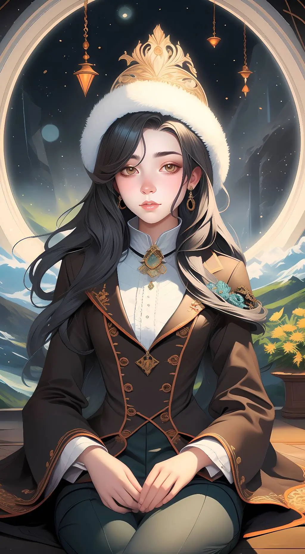ai character: Sakura background