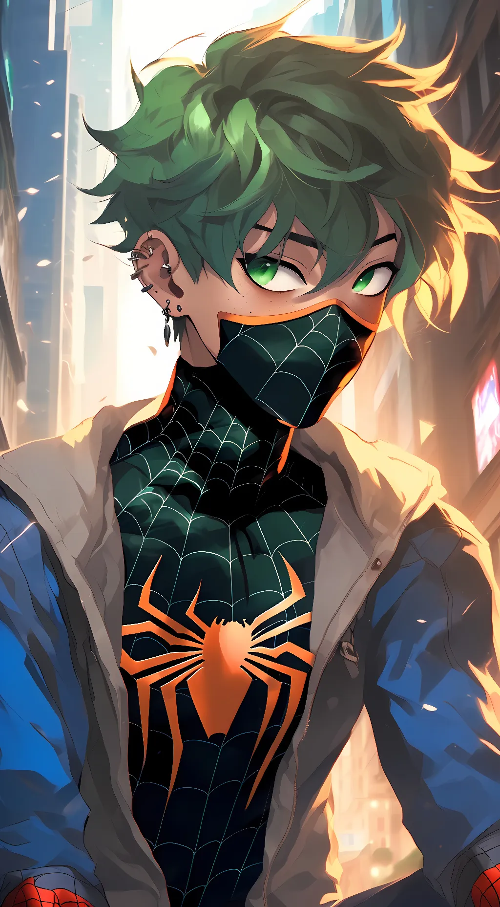 ai character: spider deku/izuku background
