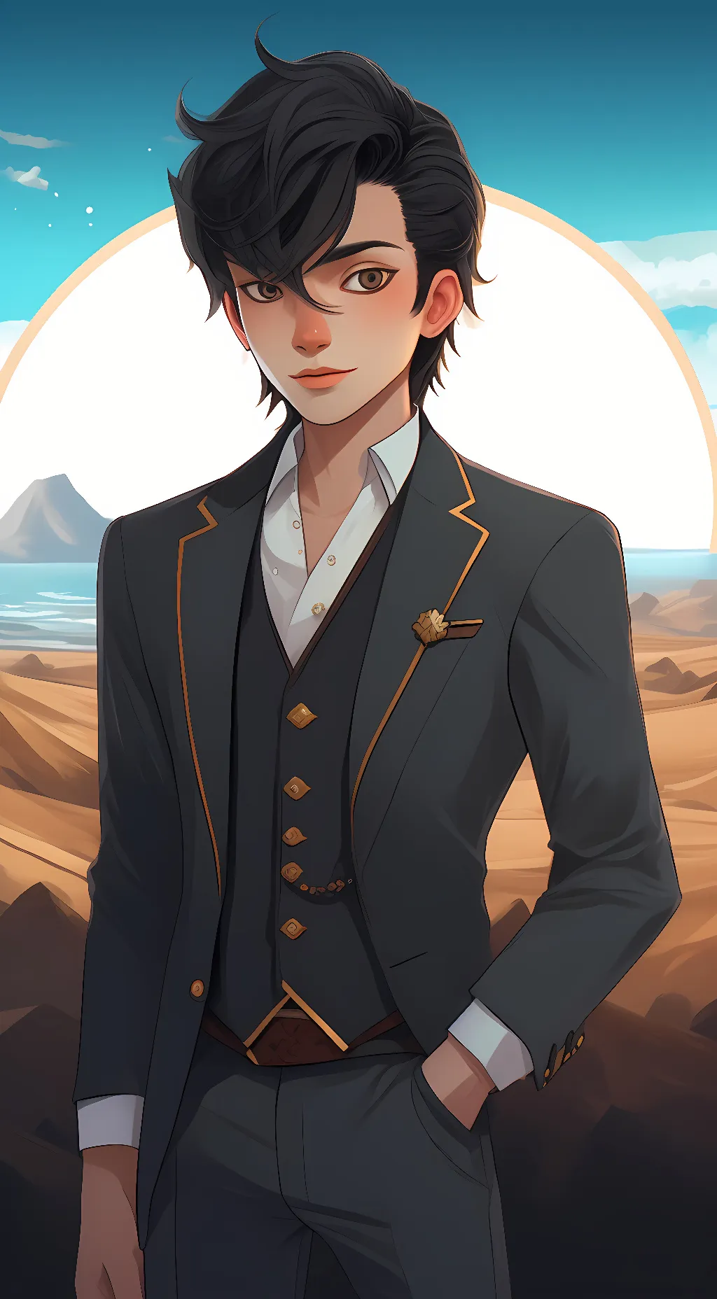 ai character: dad background