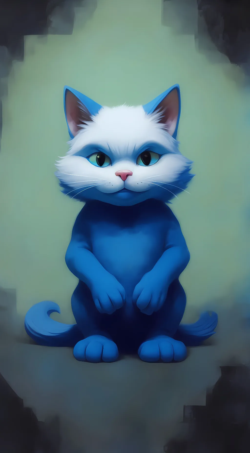 ai character: smurf cat background