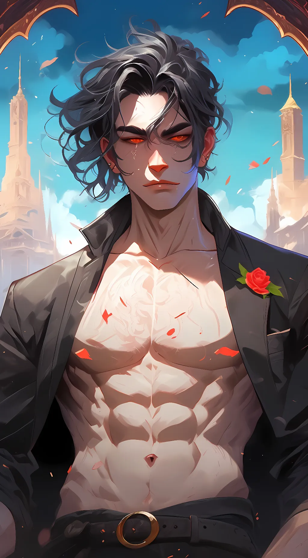 ai character: 😍 background