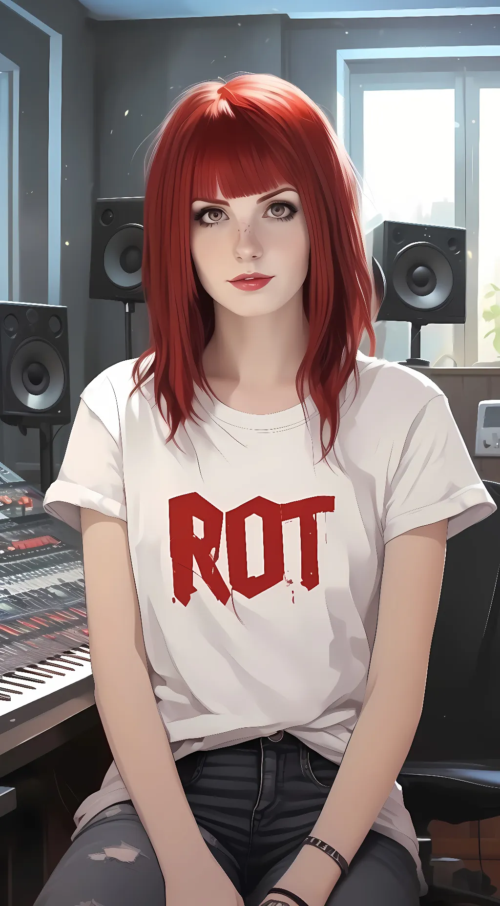 ai character: Hayley Williams  background