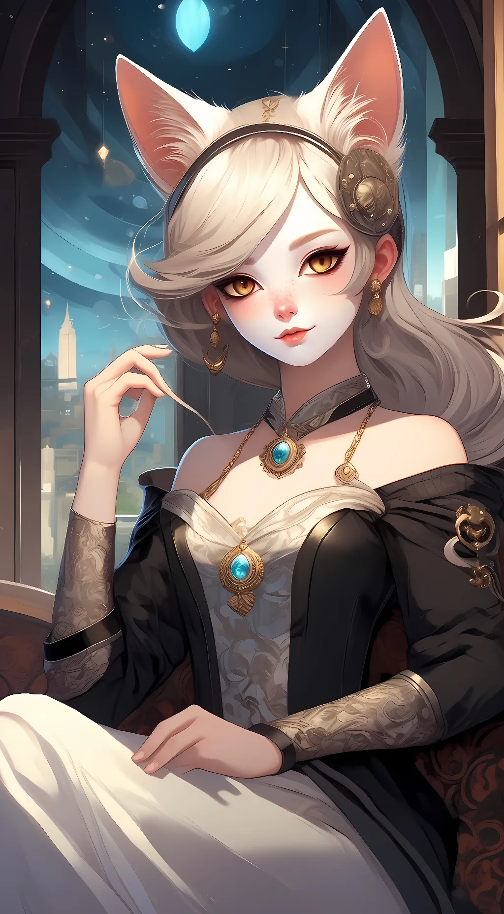 ai character: luna background
