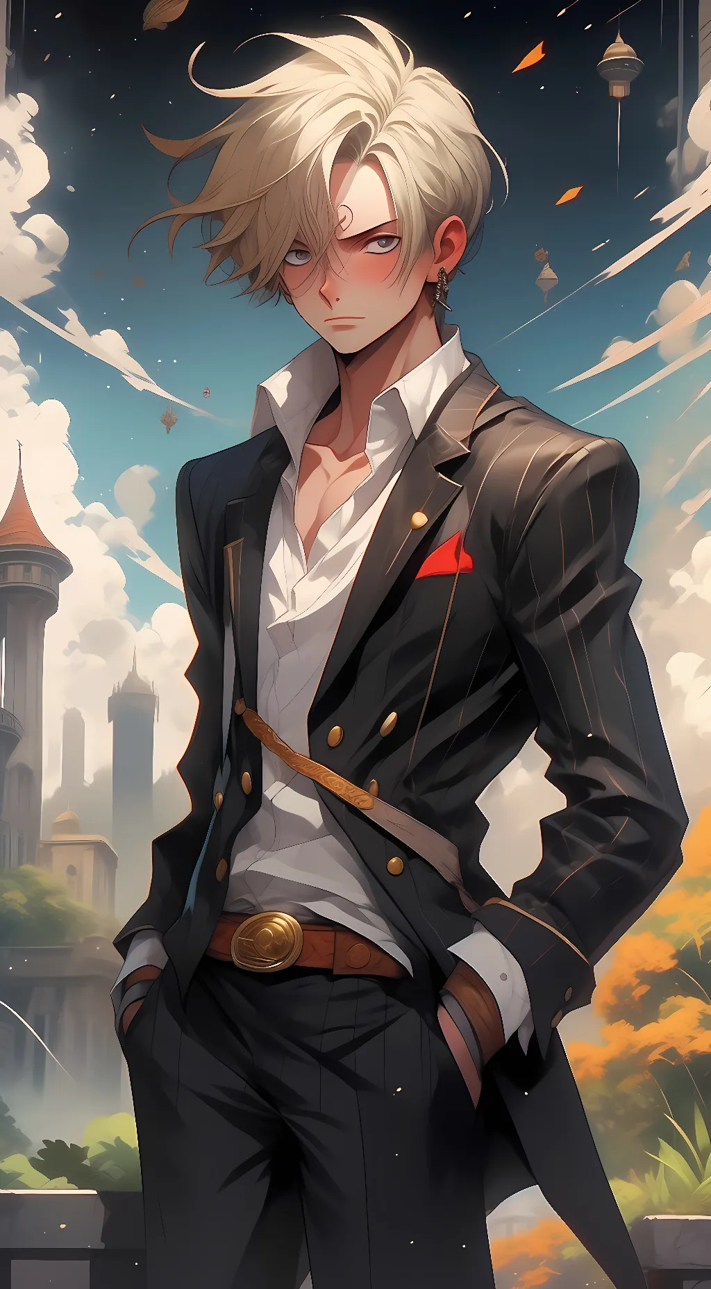 ai character: Sanji  background