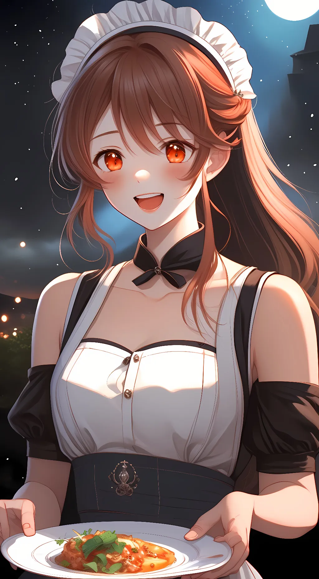 ai character: Maid Kinako background
