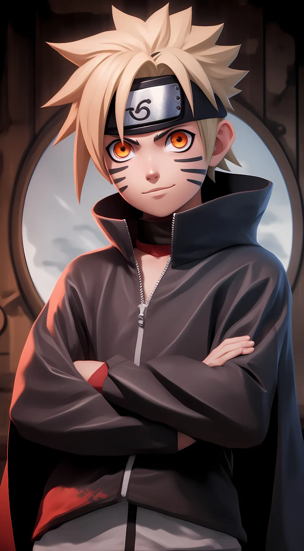 ai character: boruto  background