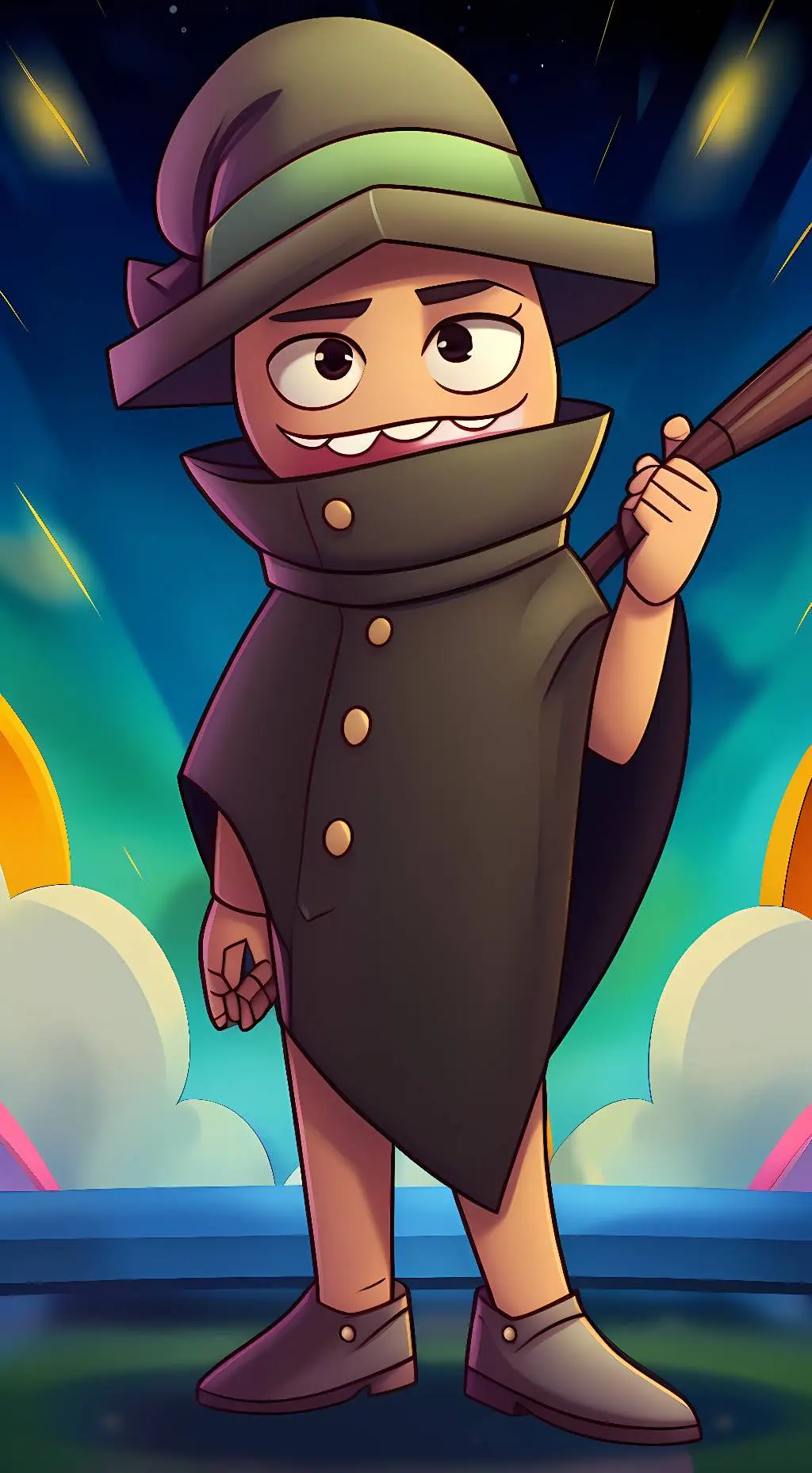 ai character: fantoccio background